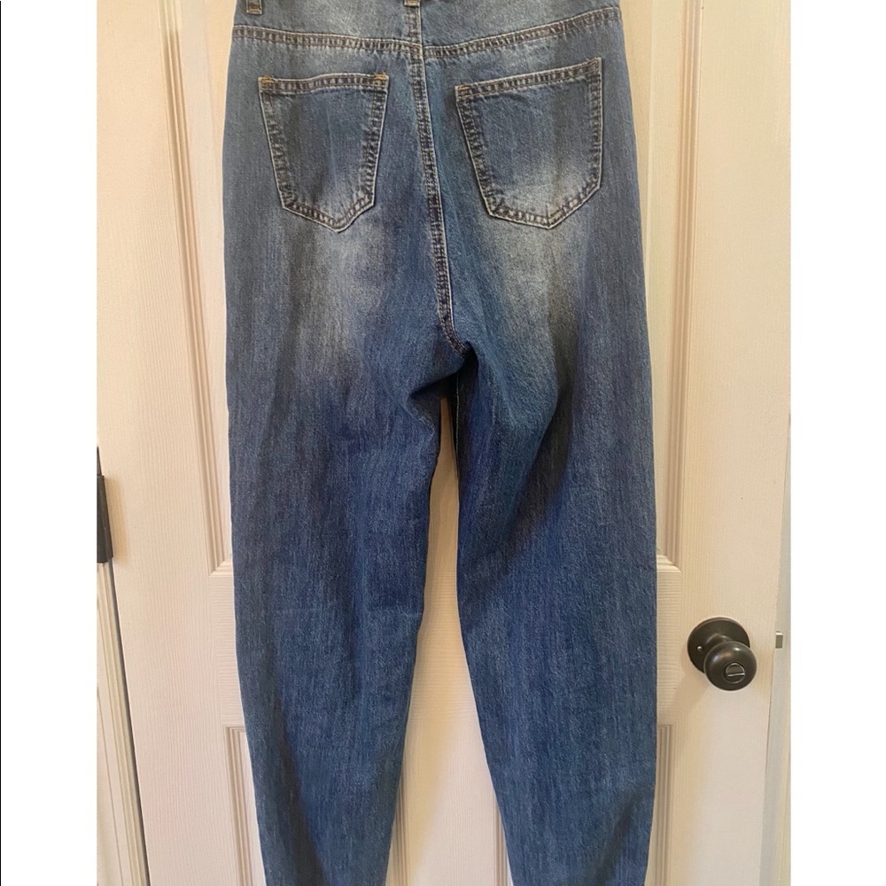 Blue Riot High Rise Ripped Mom Jeans - Picture 2 of 4